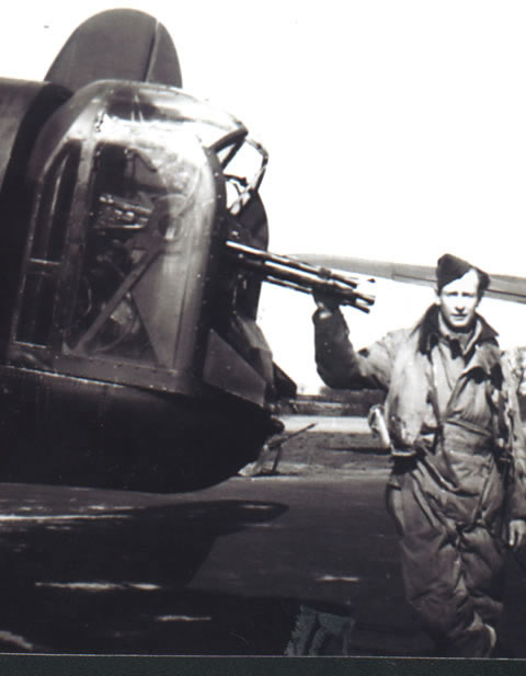 Cameron Clare Campbell and tail Gun RCAF WW2